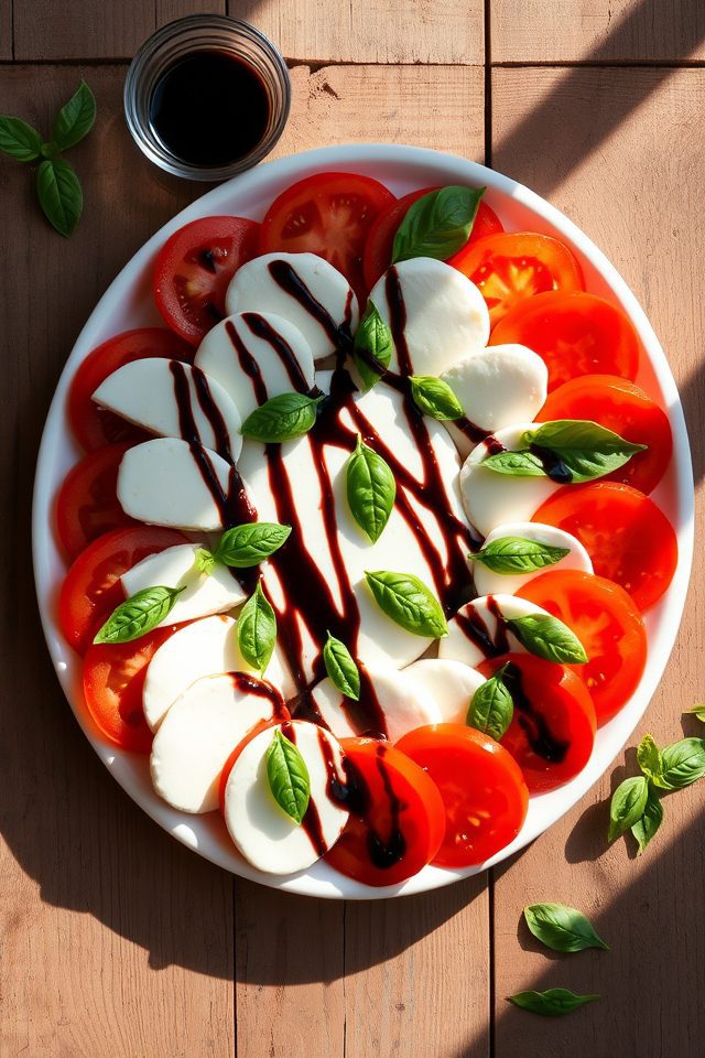 tomato mozzarella basil balsamic