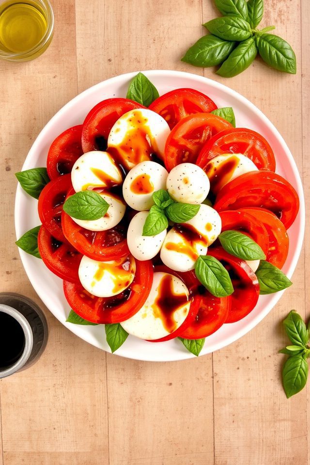 tomato mozzarella basil salad