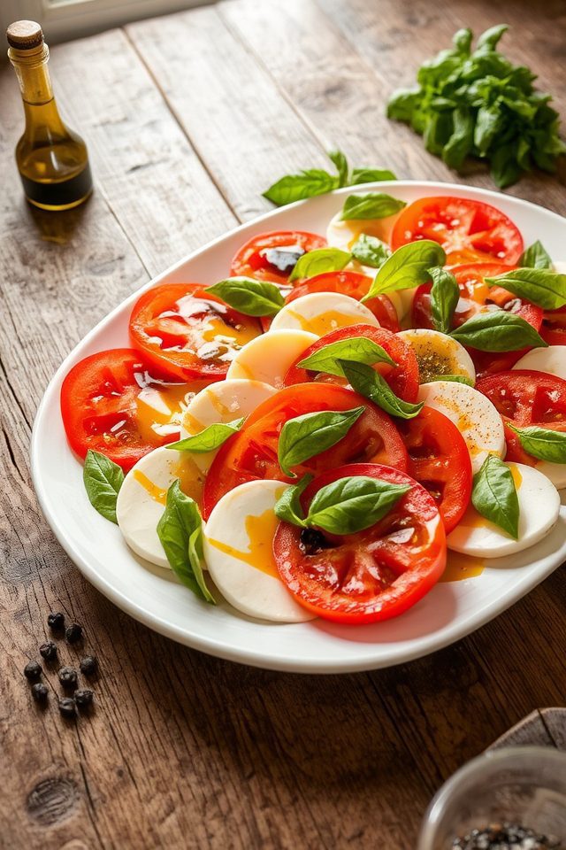 tomato mozzarella basil salad