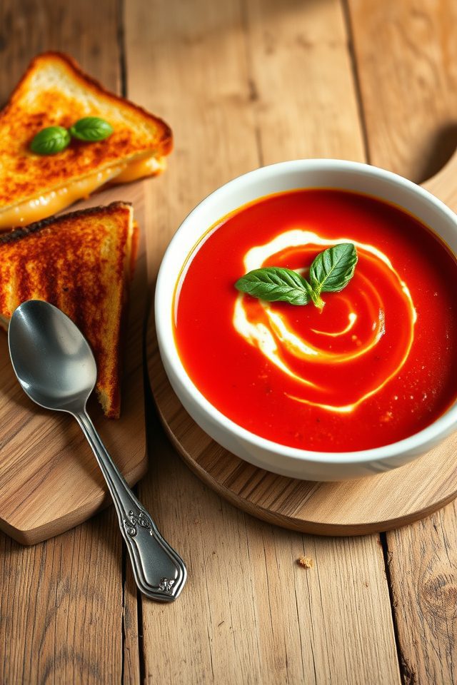 tomato soup grilled cheese