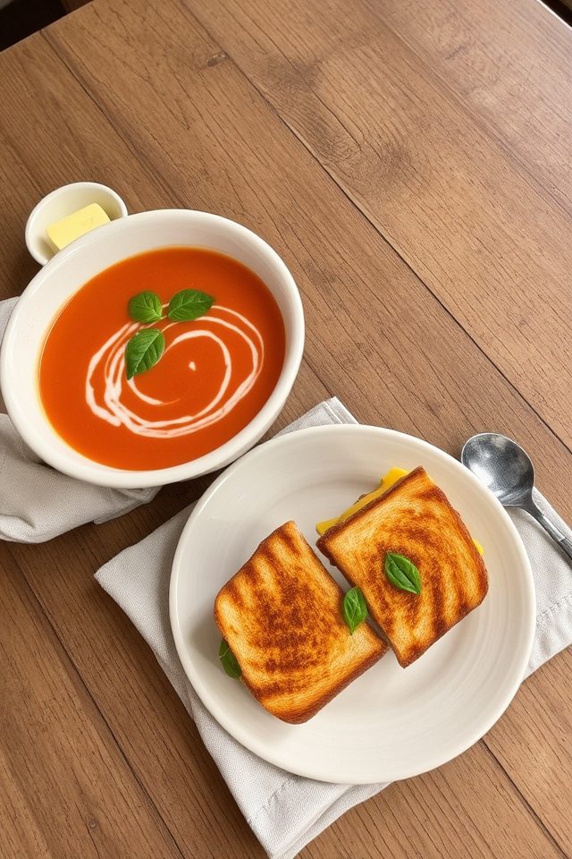 tomato soup grilled cheese