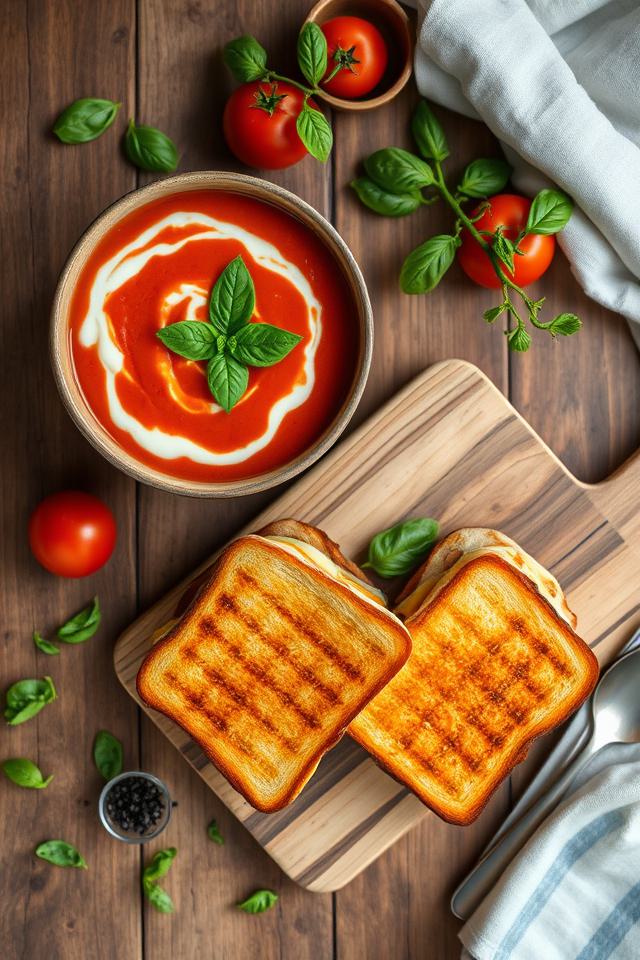 tomato soup grilled cheese