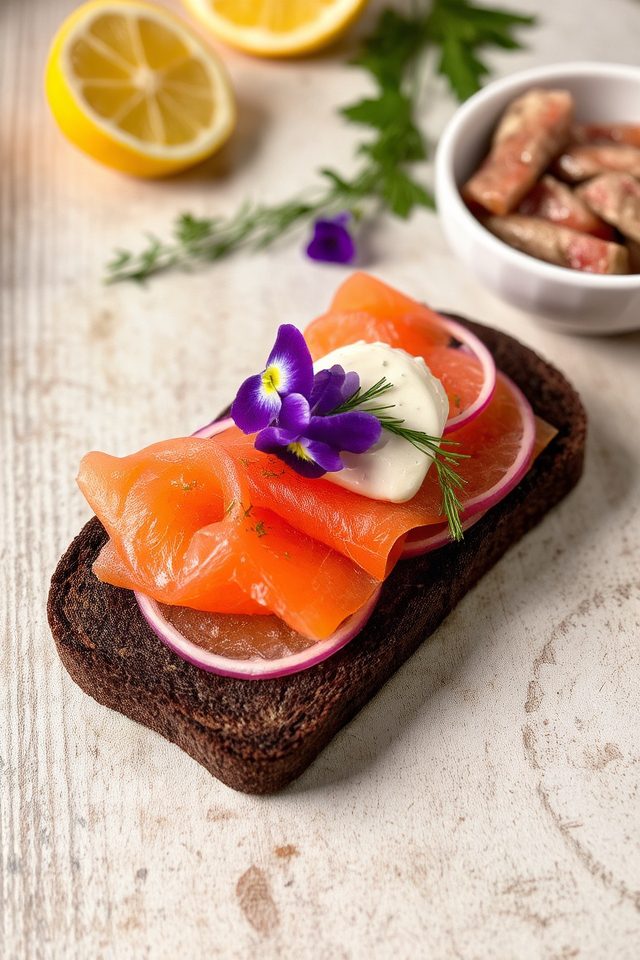 traditional danish rye sandwiches