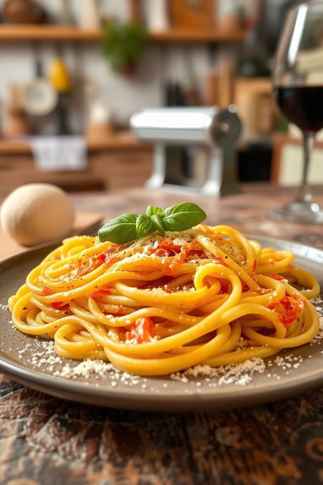 traditional italian pasta making