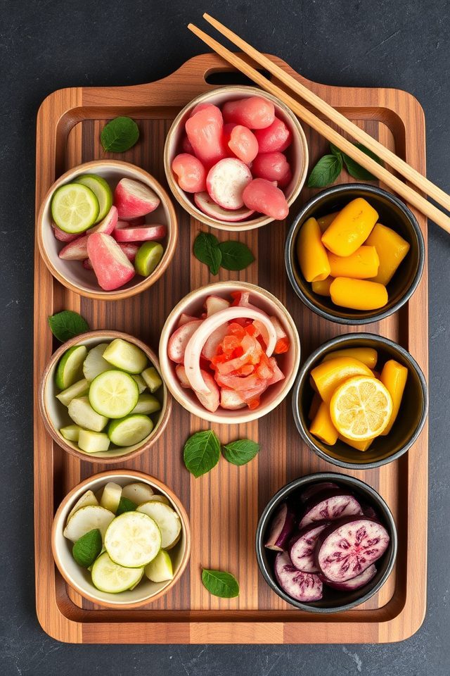traditional japanese preserved vegetables