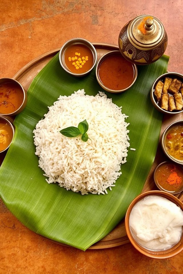 traditional kerala style feast