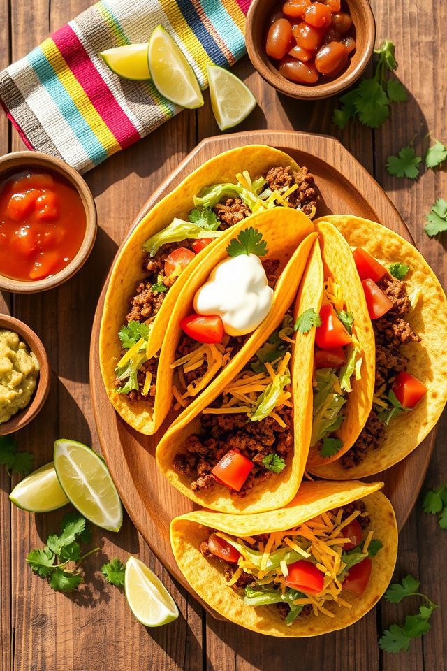 traditional mexican beef tacos