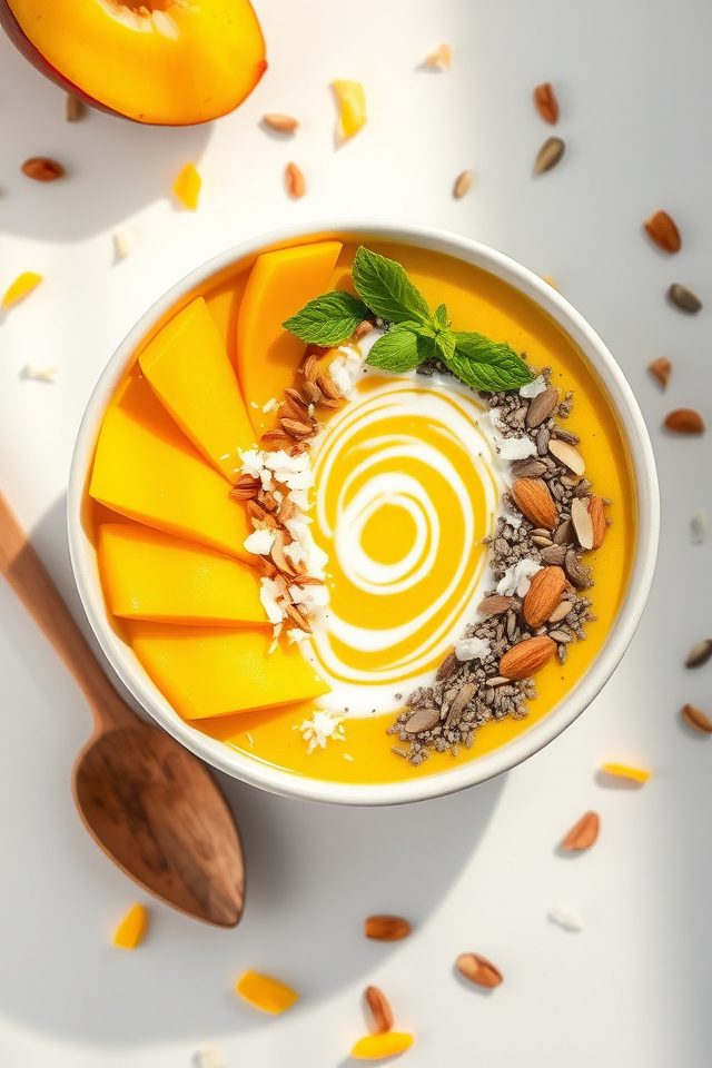 tropical fruit breakfast bowl