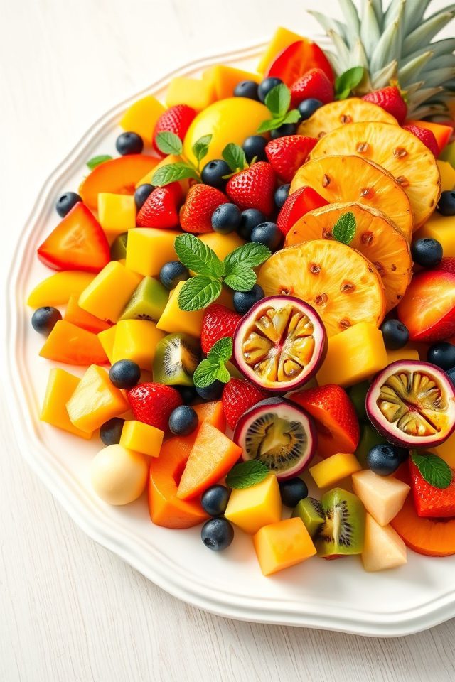 tropical fruity decorative arrangement