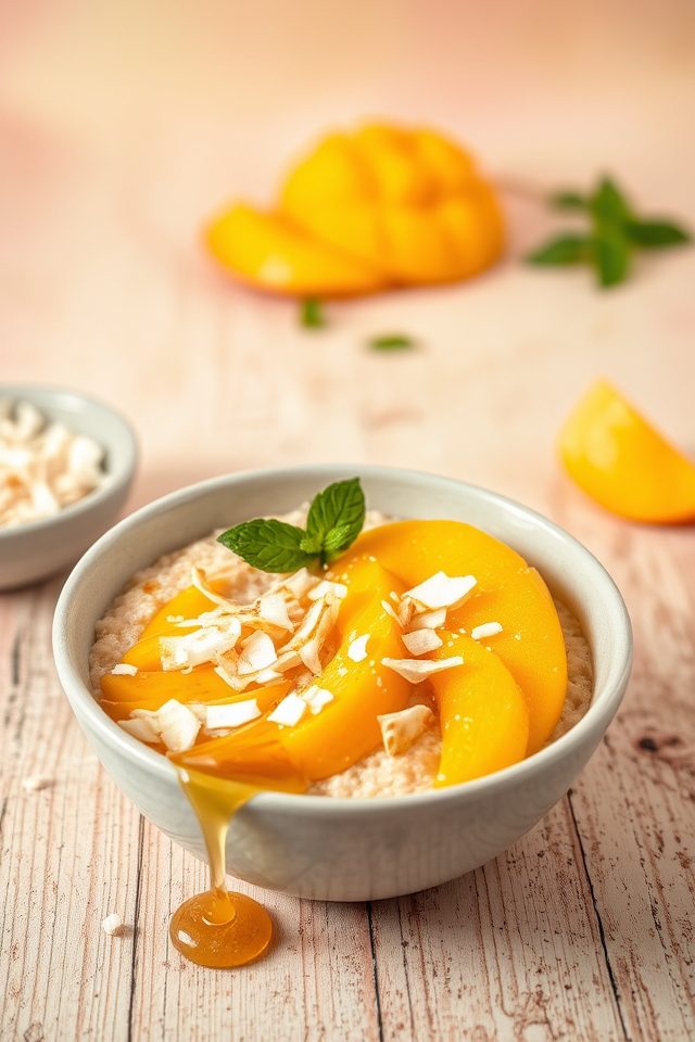 tropical oatmeal breakfast delight