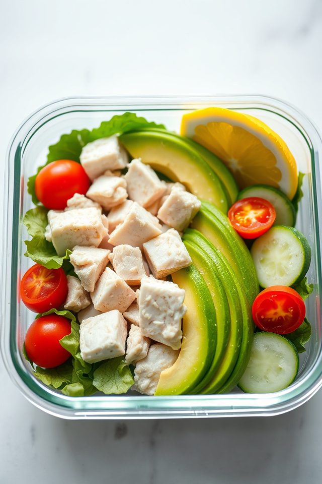 tuna avocado salad kit