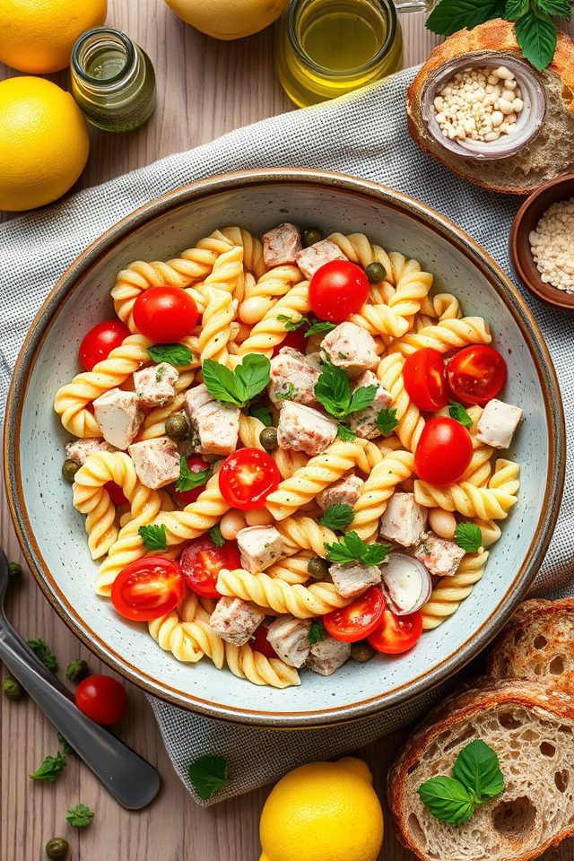 tuna beans pasta salad