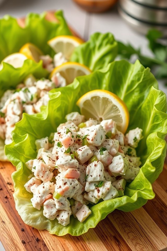 tuna salad lettuce wraps
