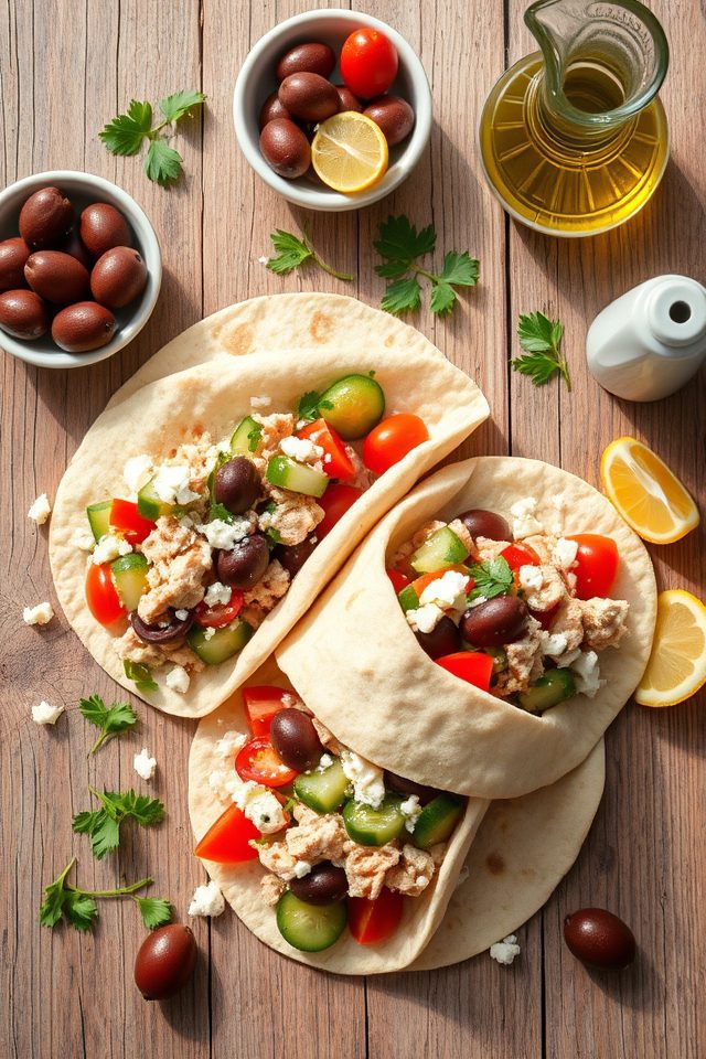tuna salad pita pockets
