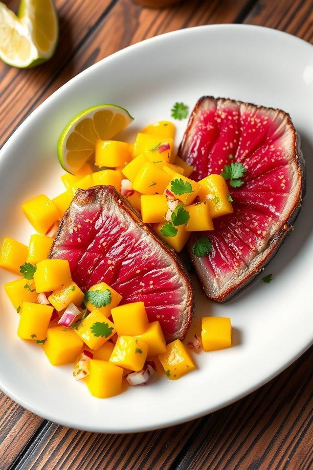 tuna steaks mango salsa
