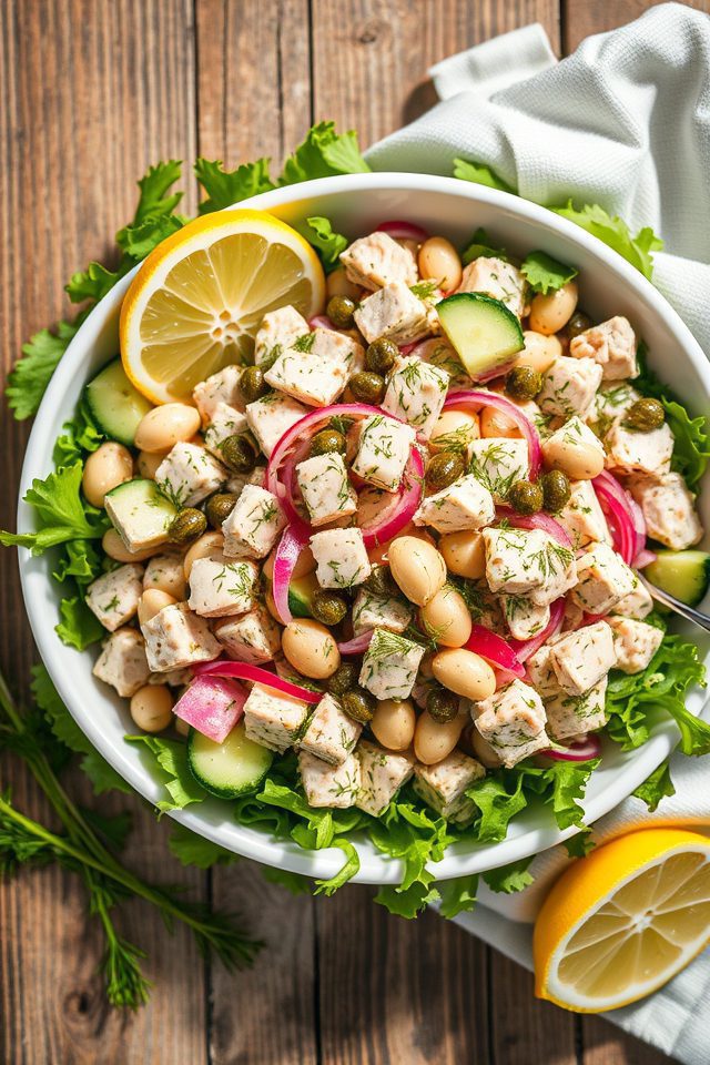 tuna white bean salad