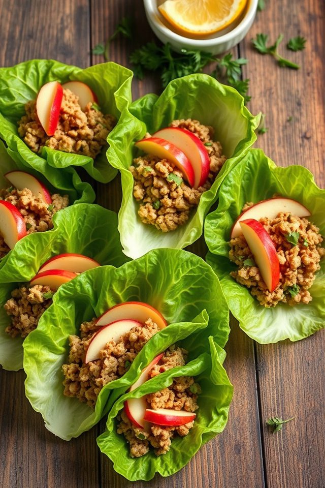 turkey and apple wraps