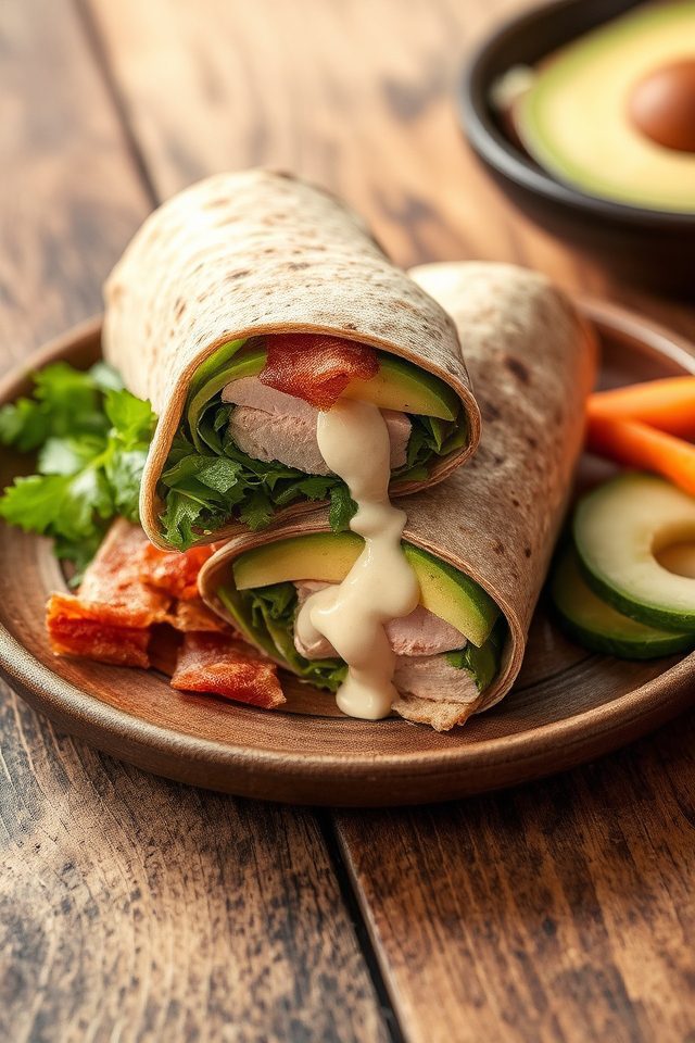 turkey and avocado wrap
