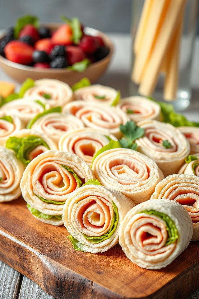 turkey and cheese pinwheels
