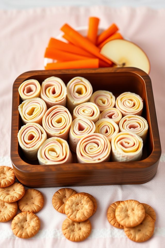 turkey and cheese wraps