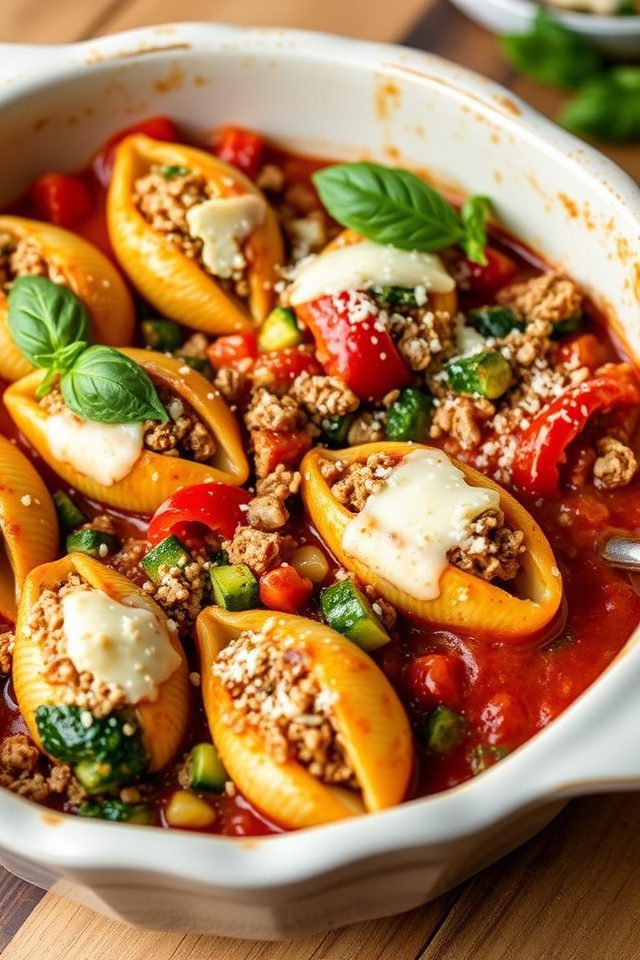 turkey and vegetable pasta