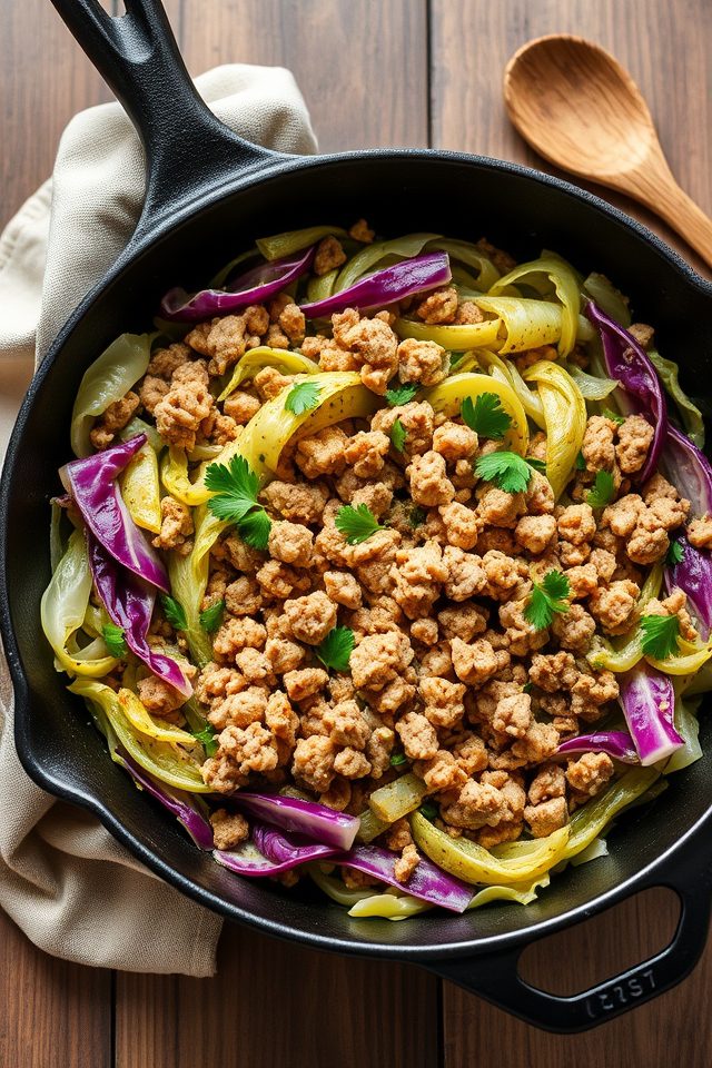 turkey cabbage skillet recipe