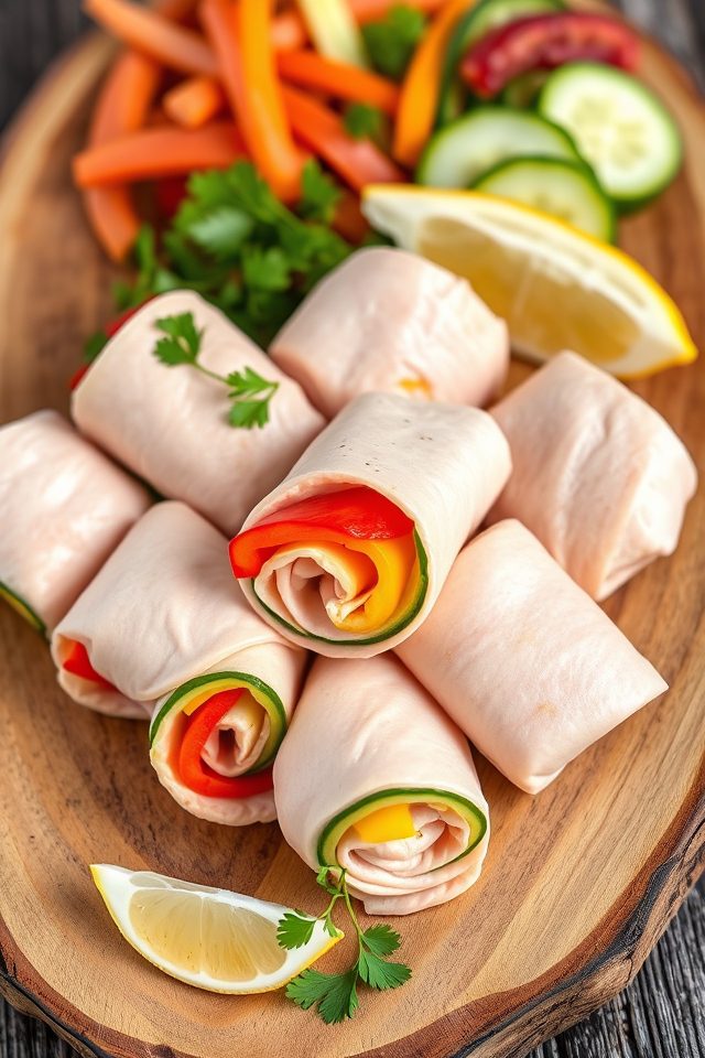 turkey deli meat wraps