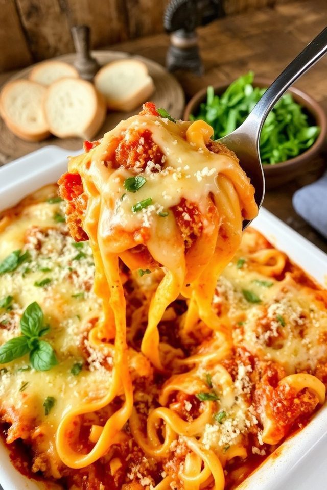 turkey pasta cheesy bake