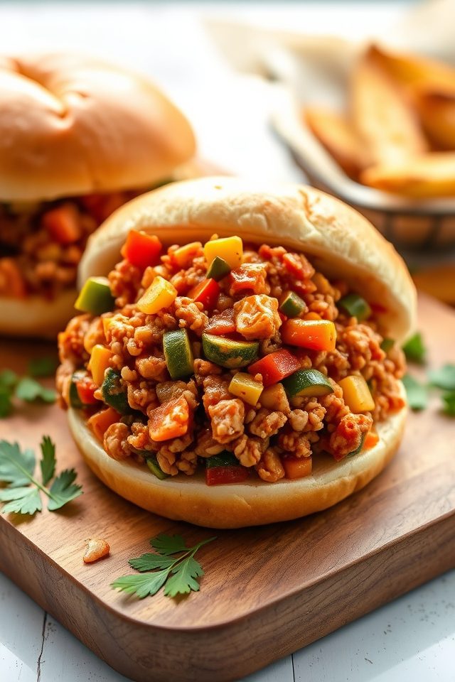 turkey sloppy joes vegetables