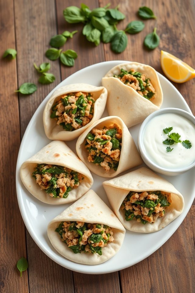 turkey spinach pita pockets
