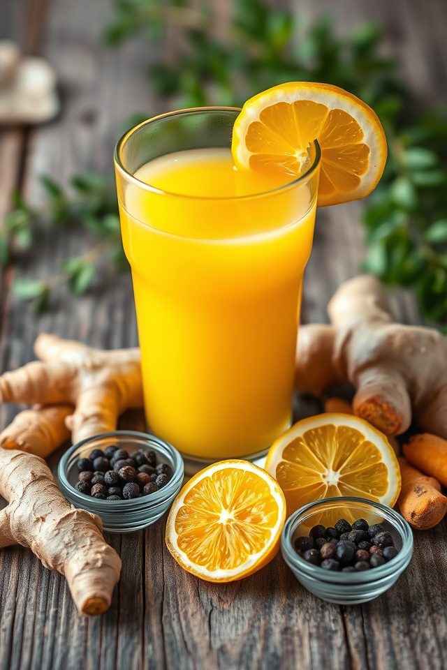 turmeric ginger anti inflammatory juice