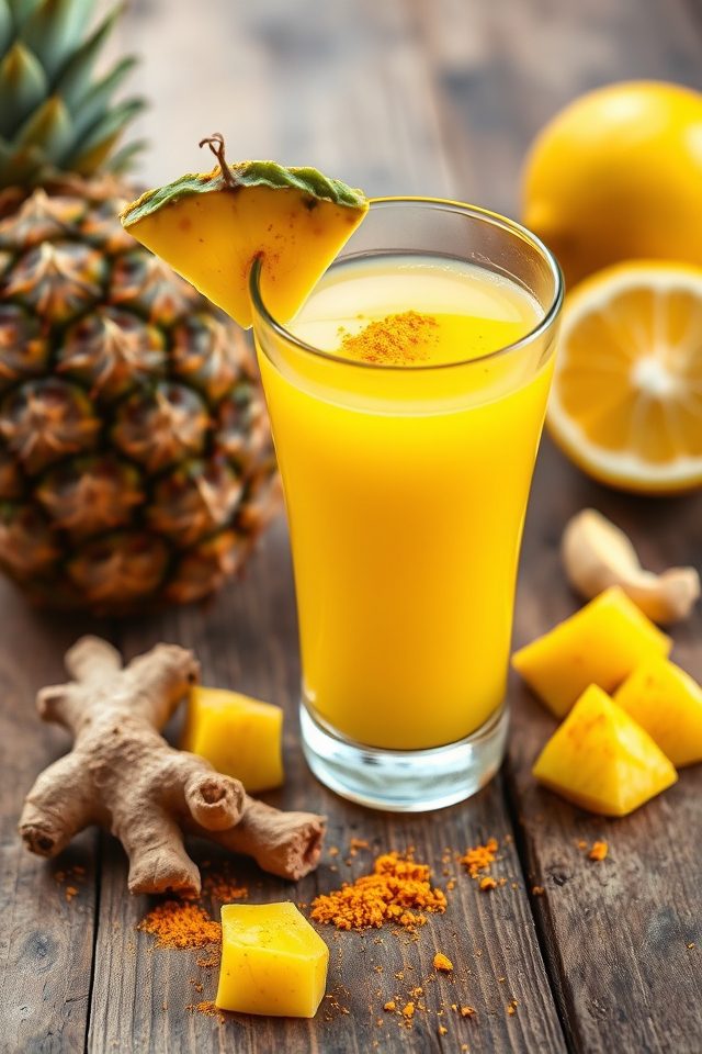 turmeric infused pineapple juice
