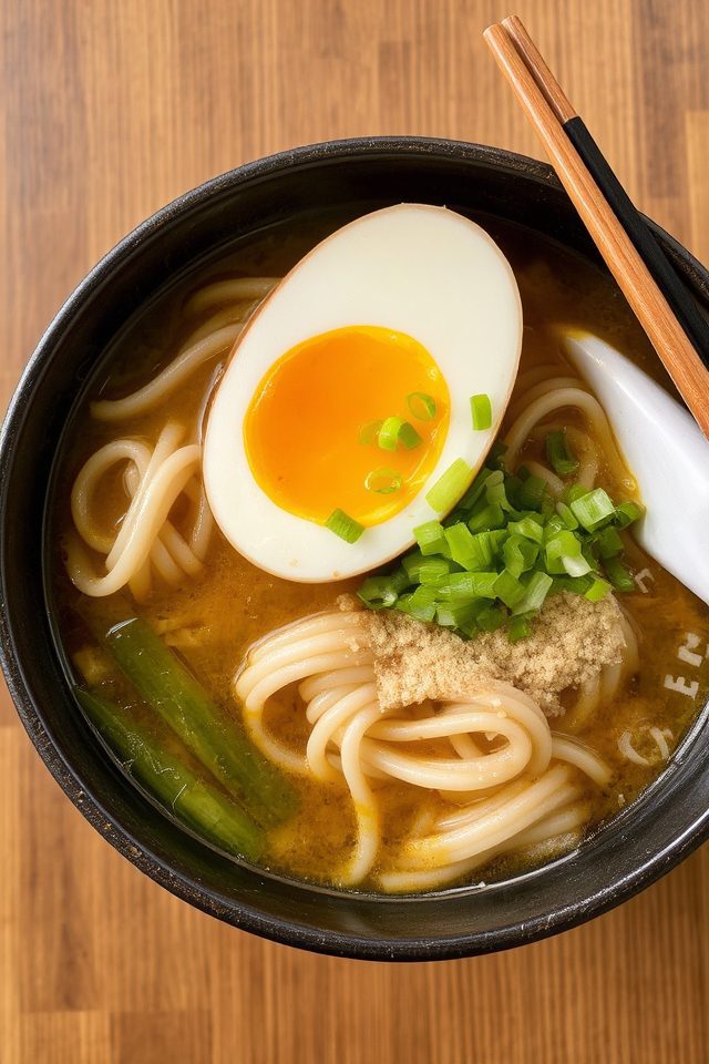 udon noodle soft egg