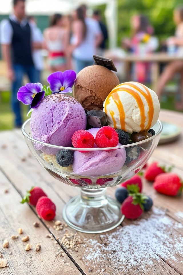 unique artistic ice cream