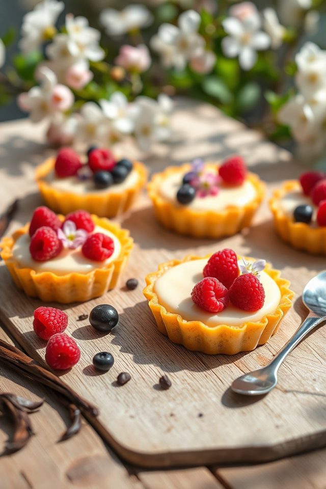 vanilla bean dessert tartlets