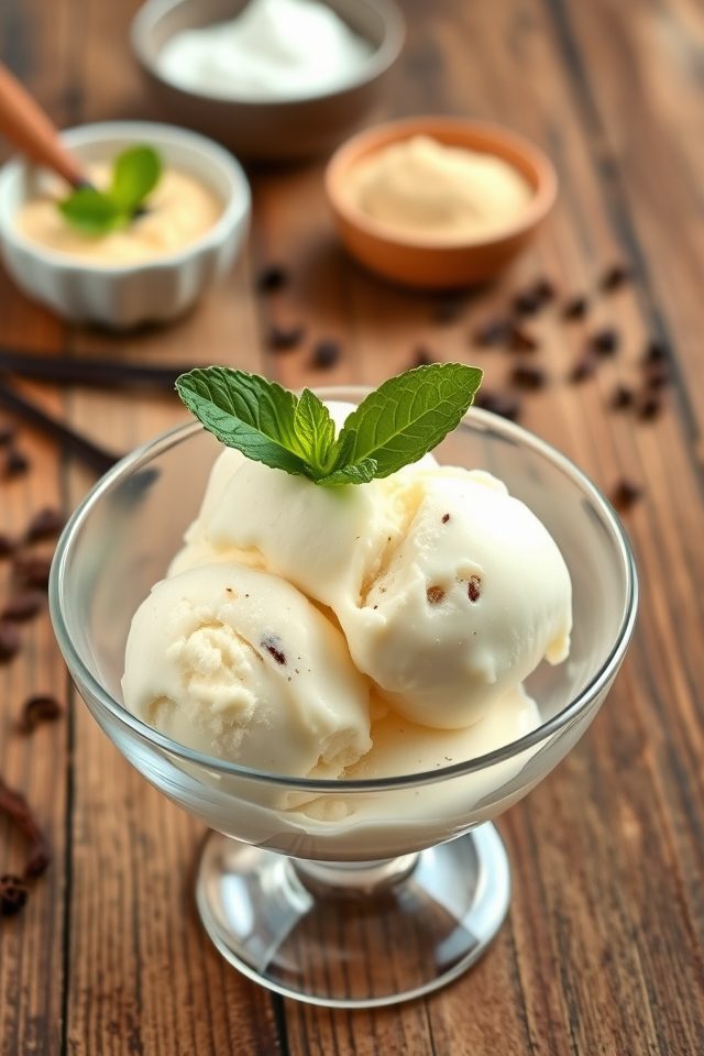 vanilla bean protein ice cream