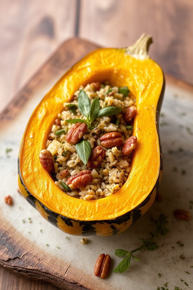 vegan autumn squash dish