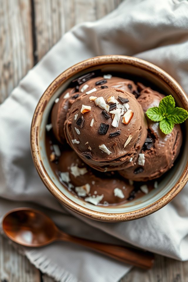 vegan coconut chocolate icecream