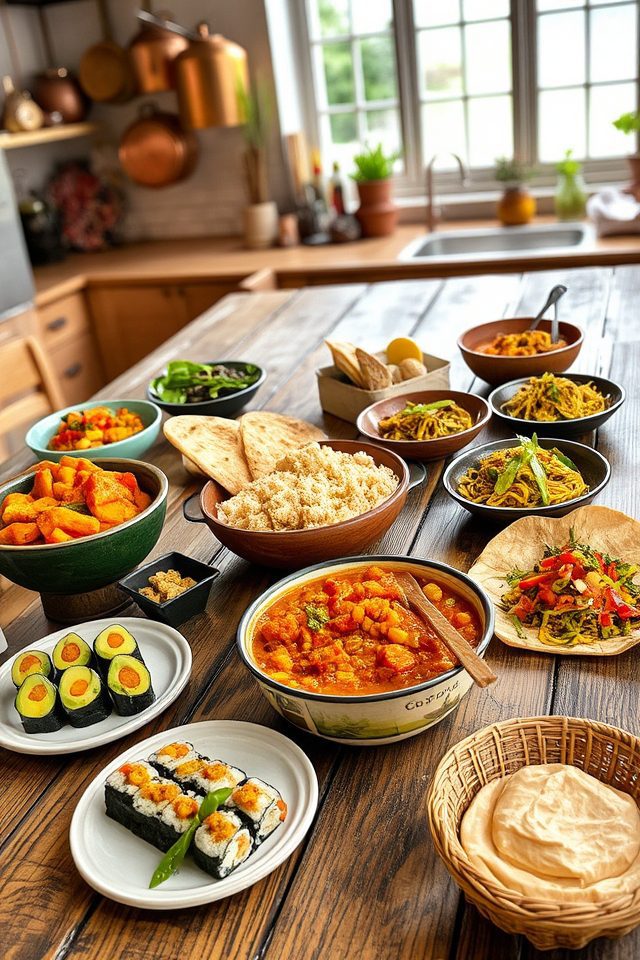 vegan international food options