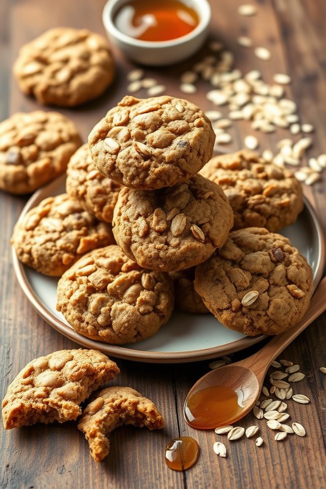 vegan maple oatmeal cookies