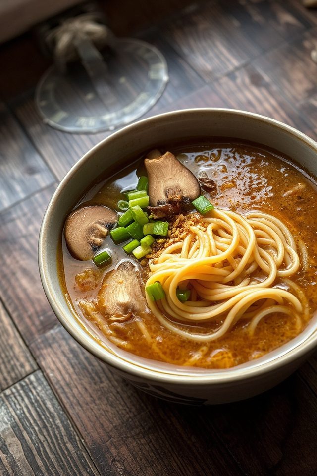 vegan miso ramen soup