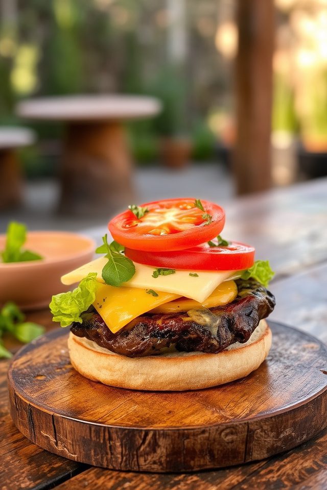 vegan portobello mushroom burgers