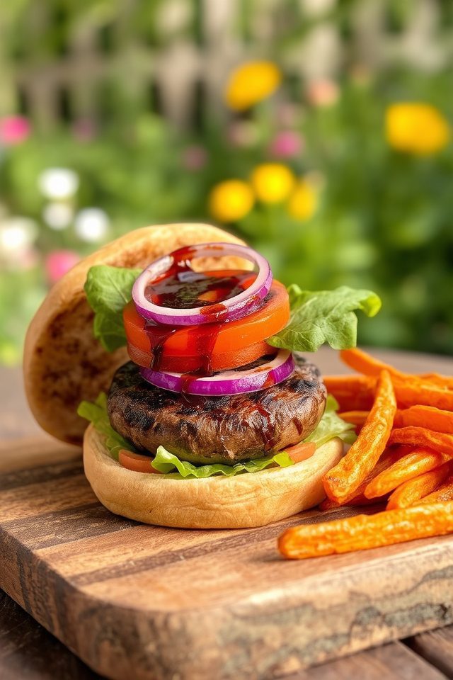vegan portobello mushroom burgers