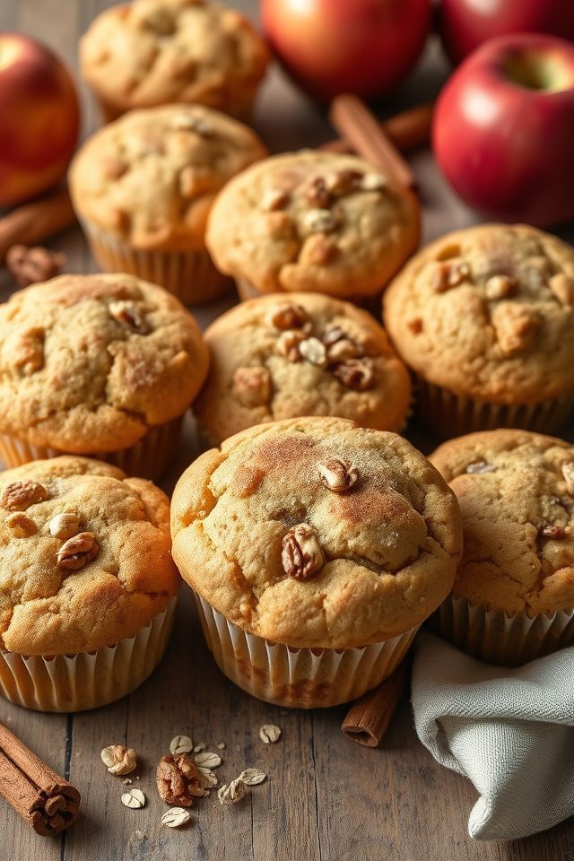 vegan spiced fruit muffins
