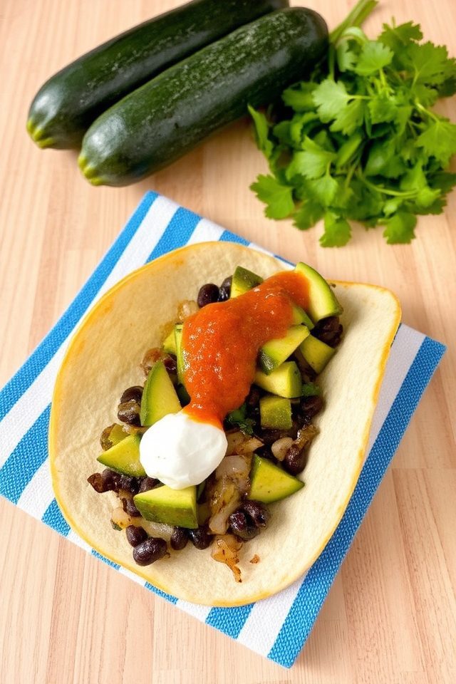 vegan zucchini taco filling