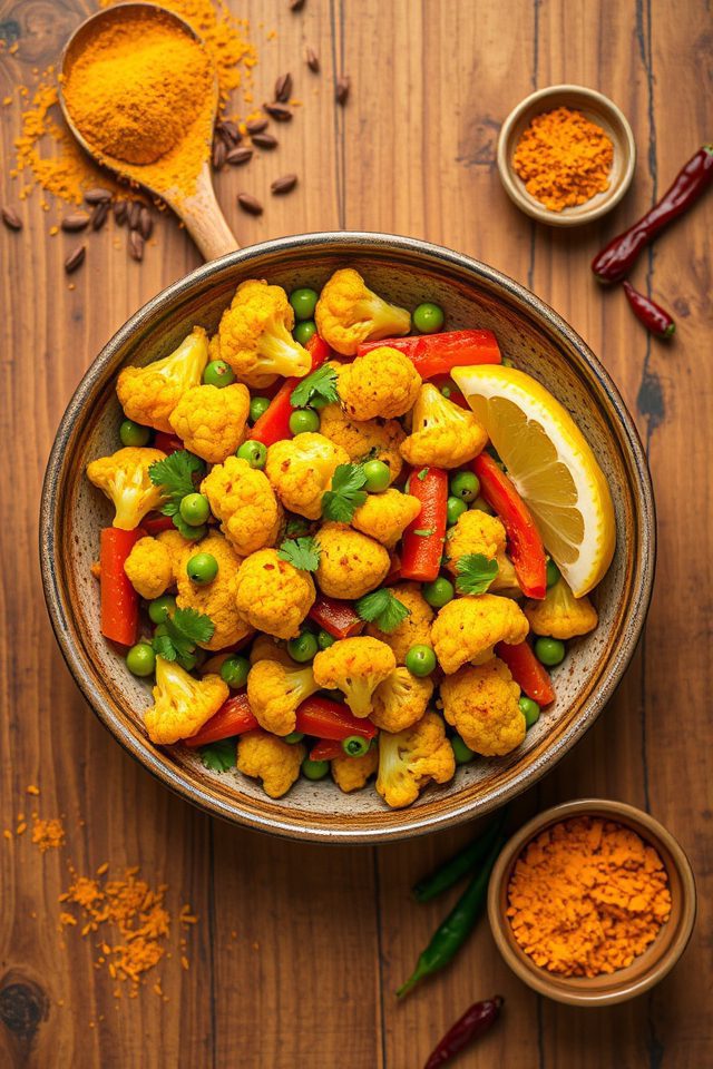 vegetable cauliflower healthy stir fry