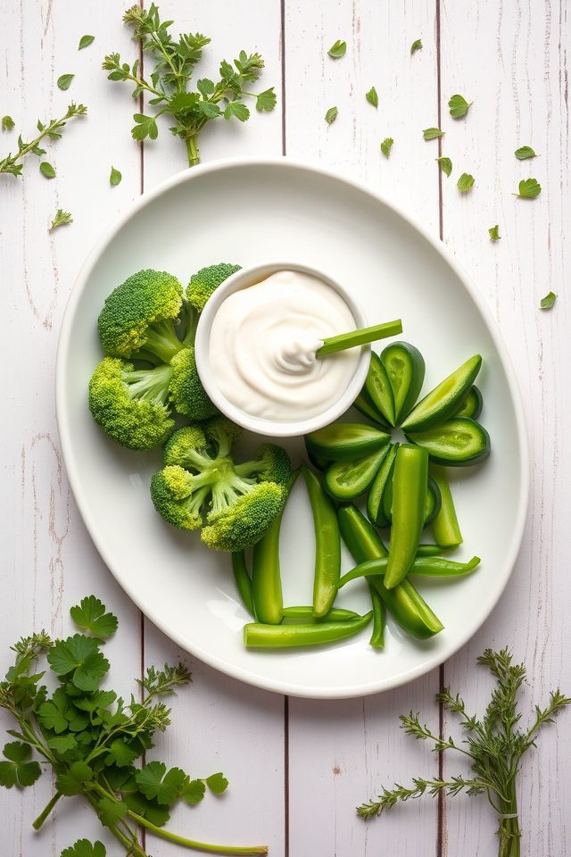 vegetable clover ranch appetizers