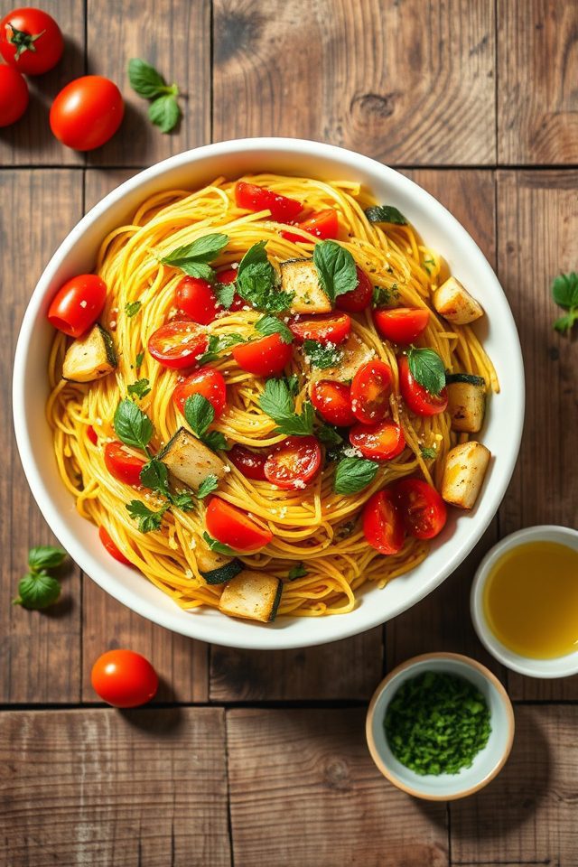 vegetable filled pasta alternative