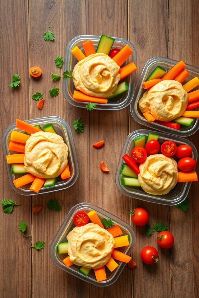 vegetable hummus snack packs