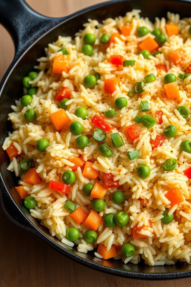 vegetable infused fried rice